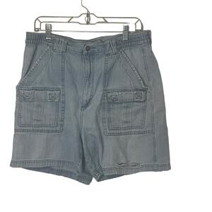 10,000 Above Sea Level Vintage 90s Men's Size 36 Denim Baggy Cargo‎ Shorts
